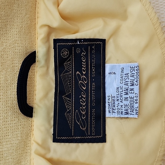 Eddie Bauer Women's Yellow Hooded  Raincoat Mesh Lining Pockets Size Small - Picture 12 of 16